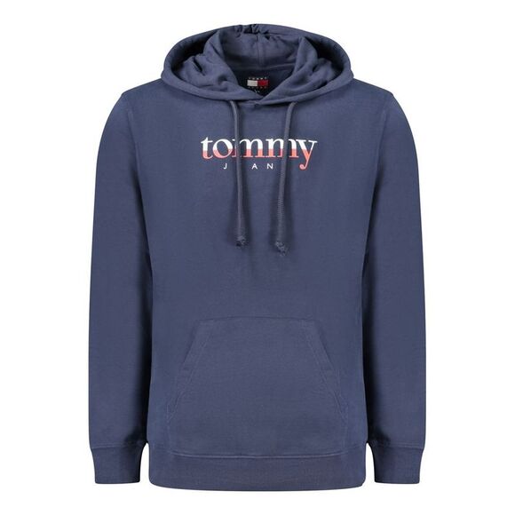 Tommy Hilfiger Blue Cotton Men's Hooded Men's Sweatshirt